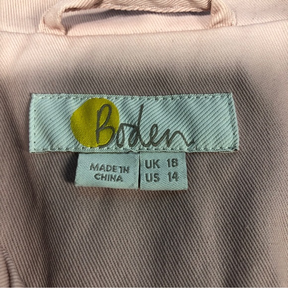 Boden Wren Biker pink milkshake Jacket size 14 - Picture 5 of 10